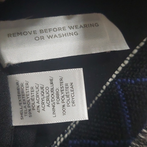 LOFT Patterned Striped Tweed Blazer Sz 2 NWT - Picture 4 of 4